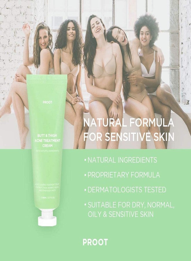 Proot Butt Acne Treatment Cream in Tube Type | Travel Friendly | Clears Acne, Ingrown Hairs, Zits, Razor Bumps, Blackheads and Dark Spots for the Butt, Thigh and Other Sensitive Area | Prevents Future Breakouts - Image 4